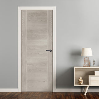 Image: Mode Forli Door - White Grey Laminate - Prefinished