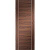 Bespoke Thrufold Forli Walnut Flush Folding 3+0 Door - Aluminium Inlay - Prefinished