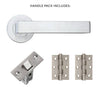 Fornax Door Handle Pack - Satin Chrome