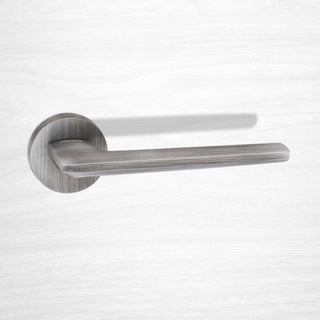 Image: Forme Boston Designer Lever on Minimal Round Rose - Urban Graphite