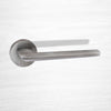 Forme Boston Designer Lever on Minimal Round Rose - Urban Graphite