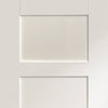 Shaker 4 Panel Double Evokit Pocket Door Detail - Primed