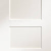 Bespoke Thruslide Shaker 4P 2 Door Wardrobe and Frame Kit - White Primed - White Primed