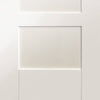 Four Sliding Wardrobe Doors & Frame Kit - Shaker Door - White Primed