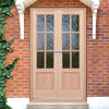 EXTERIOR Hemlock GTP 2 Panel Door Pair - Fit Your Own Glass