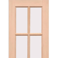 EXTERIOR Hemlock GTP 2 Panel Door Pair - Fit Your Own Glass