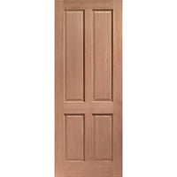 Colonial 4 Panel External Hardwood Door and Frame Set - One Unglazed Side Screen, From LPD Joinery
