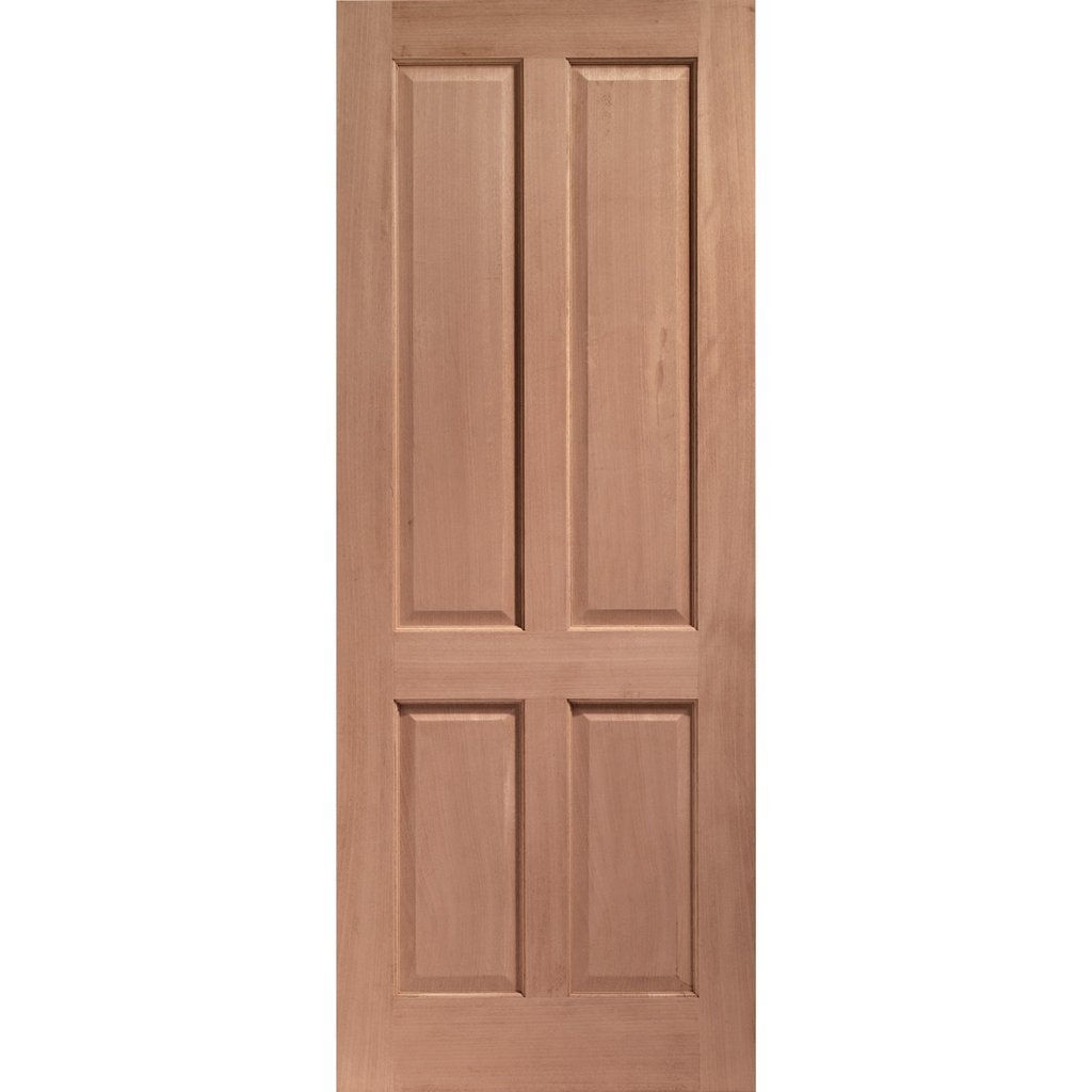 Colonial 4 Panel External Hardwood Door and Frame Set - One Unglazed Side Screen, From LPD Joinery