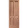 Colonial 4 Panel External Hardwood Door and Frame Set - One Unglazed Side Screen, From LPD Joinery