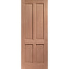 Colonial Exterior 4 Panel Hardwood Front Door