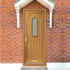Prefinished Westminster External Oak Front Door - Decorative Double Glazing