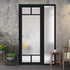 Bespoke Room Divider - Eco-Urban® Sydney Door DD6417F - Frosted Glass with Full Glass Side - Premium Primed - Colour & Size Options