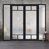 Room Divider - Handmade Eco-Urban® Sydney with Two Sides DD6417F - Frosted Glass - Premium Primed - Colour & Size Options