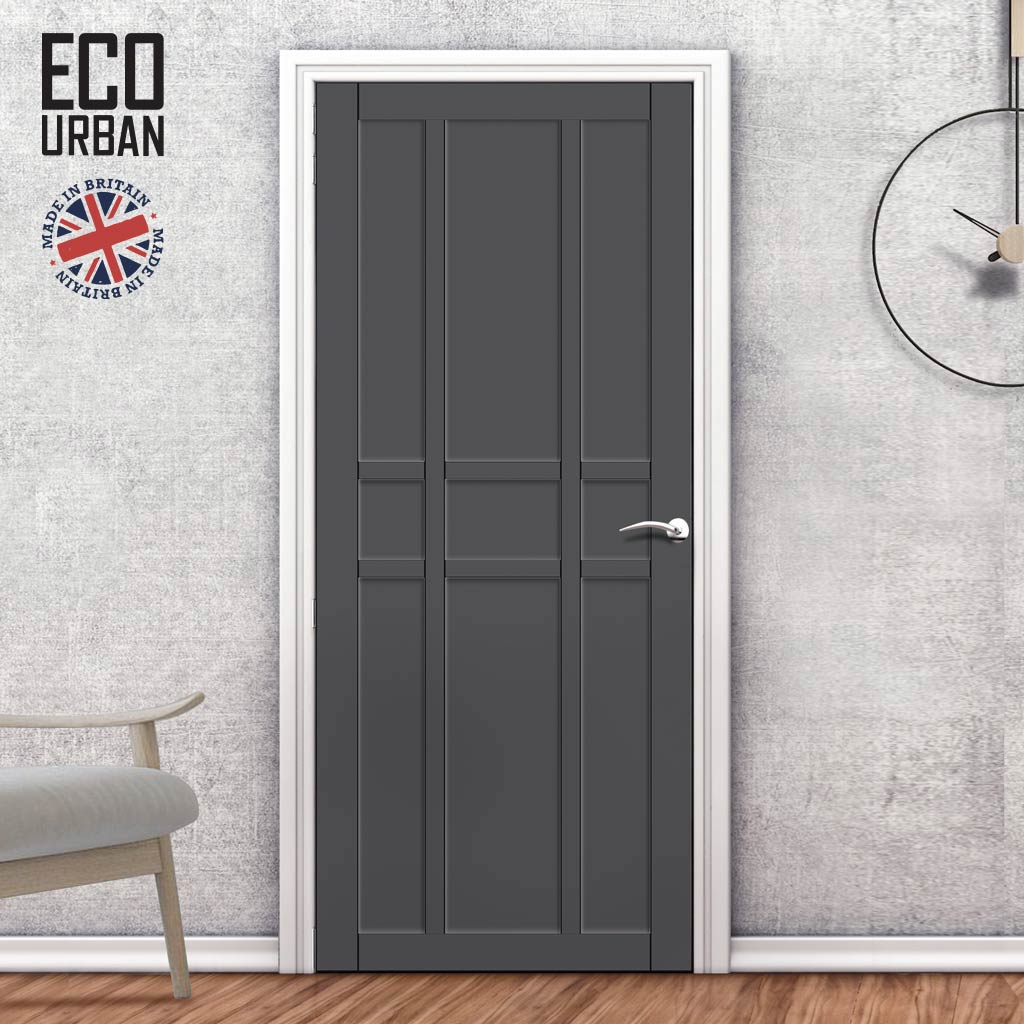 Handmade Eco-Urban Tromso 9 Panel Door DD6402 - Dark Grey Premium Primed