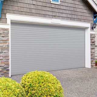 Image: Gliderol Electric Insulated Roller Garage Door from 2911 to 3359mm Wide - Grey