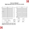 FL&B Traditional Pine Garage Door Pair - Unfinished