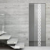 Garvald 8mm Clear Glass - Obscure Printed Design - Single Absolute Pocket Door