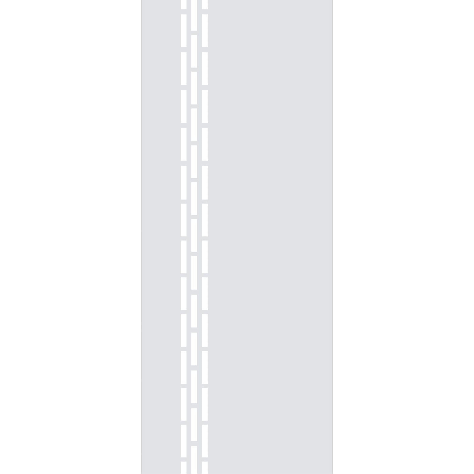 Single Glass Sliding Door - Garvald 8mm Clear Glass - Obscure Printed Design - Planeo 60 Pro Kit
