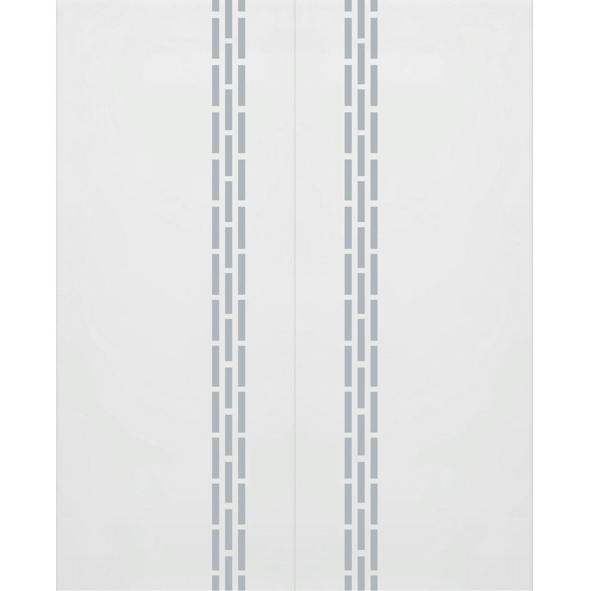 Double Glass Sliding Door - Garvald 8mm Obscure Glass - Clear Printed Design - Planeo 60 Pro Kit