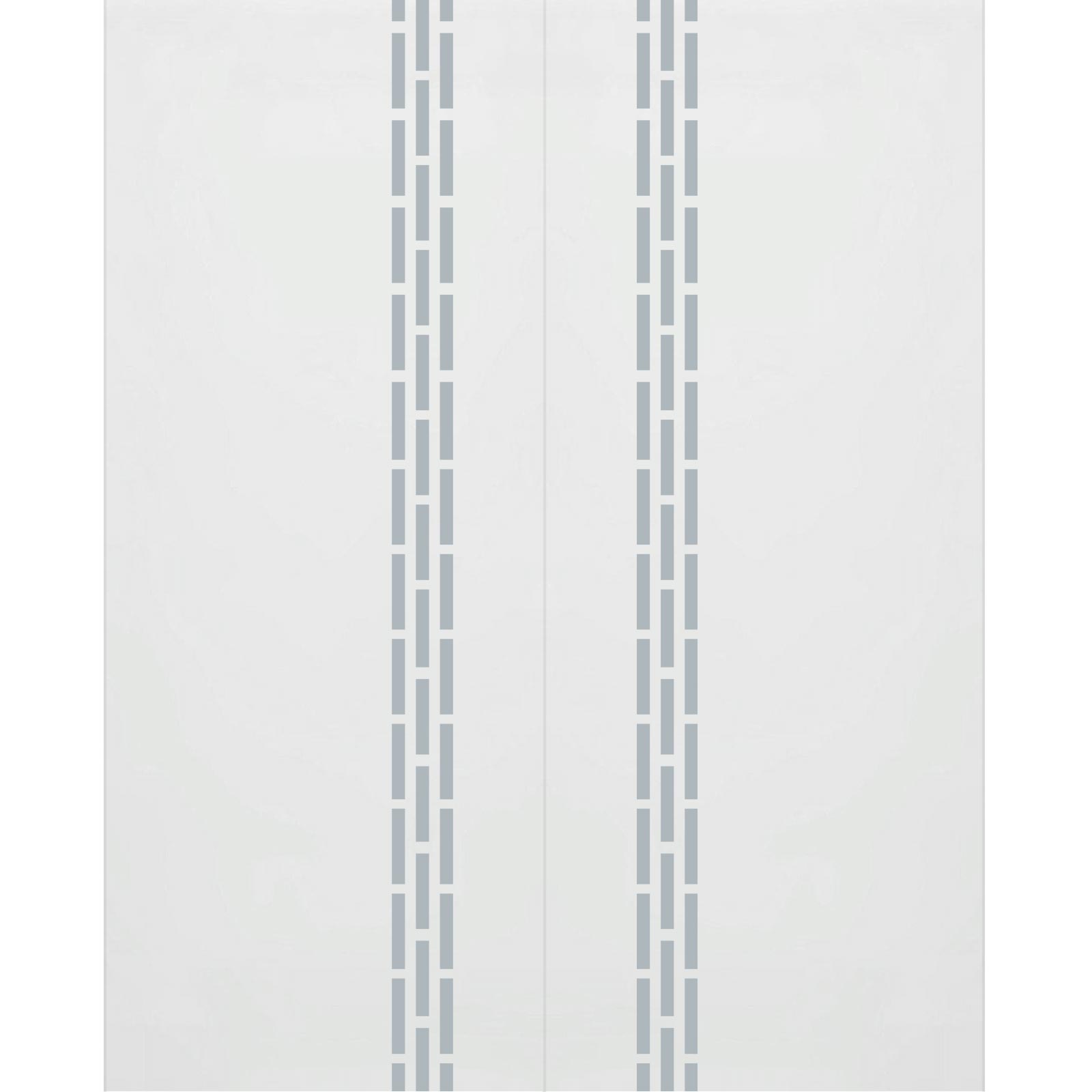 Double Glass Sliding Door - Garvald 8mm Obscure Glass - Clear Printed Design - Planeo 60 Pro Kit