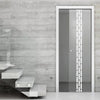 Garvald 8mm Clear Glass - Obscure Printed Design - Single Evokit Glass Pocket Door