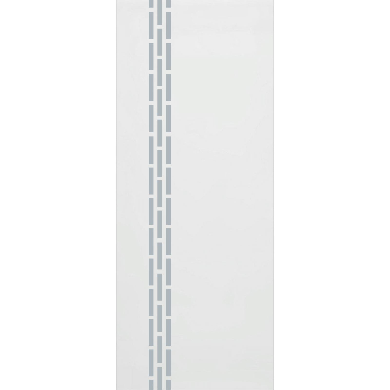 Single Glass Sliding Door - Garvald 8mm Obscure Glass - Clear Printed Design - Planeo 60 Pro Kit