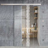 Single Glass Sliding Door - Garvald 8mm Clear Glass - Obscure Printed Design - Planeo 60 Pro Kit