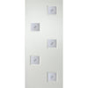 Contemporary Internal PVC Door Pair - Charlotte Fusion 1 Geometric Design Glass