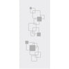 Geometric Pattern 8mm Obscure Glass - Obscure Printed Design - Single Absolute Pocket Door