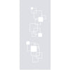 Geometric Pattern 8mm Clear Glass - Obscure Printed Design - Single Evokit Glass Pocket Door