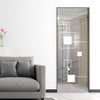 Geometric Zoom 8mm Clear Glass - Obscure Printed Design - Single Absolute Pocket Door