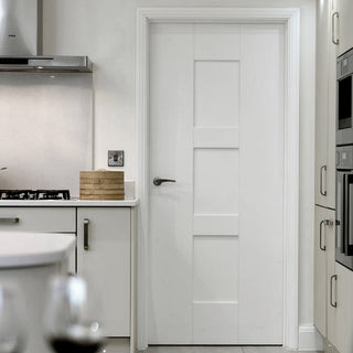 Image: Modern interior white doors from JBK Joinery