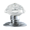 GK001CP/BP Chrome Plated Glass Knob Handles