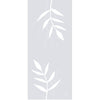 Leaf Print 8mm Clear Glass - Obscure Printed Design - Single Evokit Glass Pocket Door