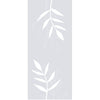 Leaf Print 8mm Clear Glass - Obscure Printed Design - Single Absolute Pocket Door