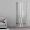 Polwarth 8mm Clear Glass - Obscure Printed Design - Single Absolute Pocket Door