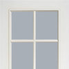Moulded 10 Pane Door - Clear Glass - White Primed