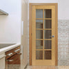 Interior oak veneer traditional panel door