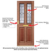 Derby Hardwood Front Door - Leaded - Double Glazing