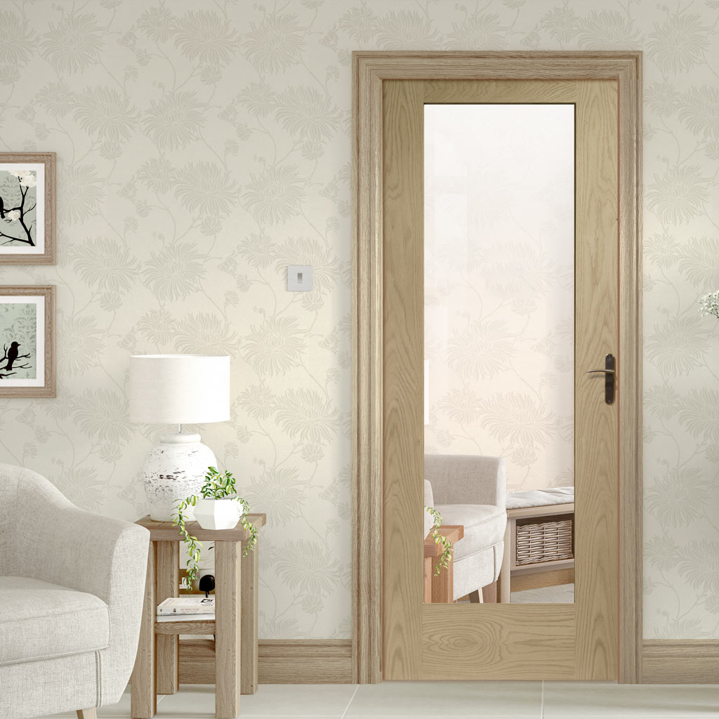 Designer varnished interior door in five colour options