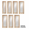 Bespoke Thruslide Worcester Oak 3 Pane Glazed - 3 Sliding Doors and Frame Kit - Prefinished