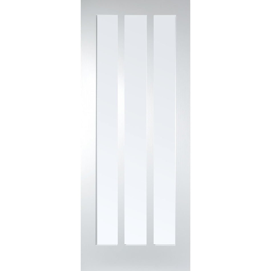 Kielder Lightly Grained Internal PVC Door - Obscure Glass