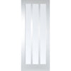 Kielder Lightly Grained Internal PVC Door Pair - Obscure Glass