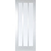 Kielder Lightly Grained Internal PVC Door Pair - Clear Glass