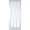 Kielder Lightly Grained Internal PVC Door - Clear Glass