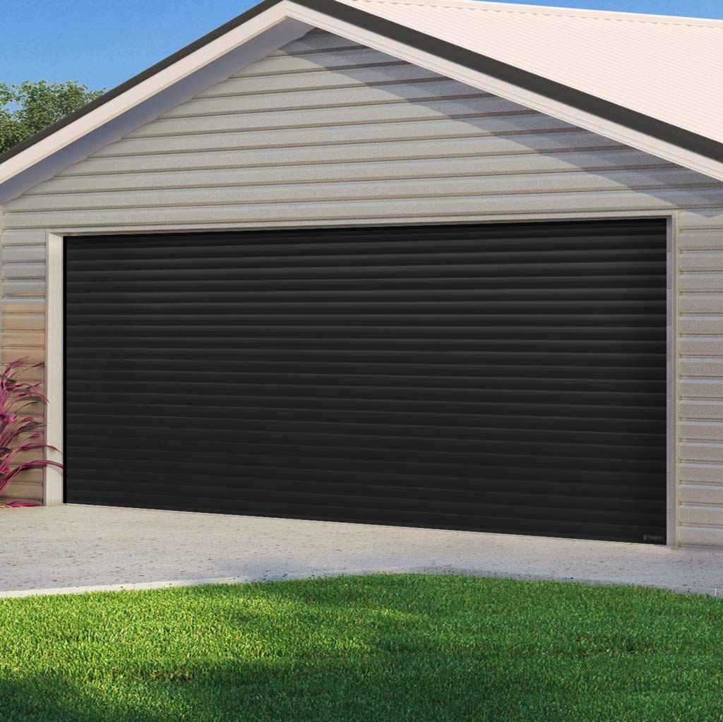 Gliderol Electric Insulated Roller Garage Door from 4291 to 4710mm Wide - Black