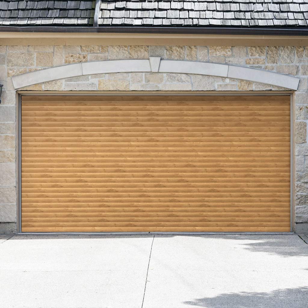 Gliderol Electric Insulated Roller Garage Door from 2911 to 3359mm Wide - Irish Oak