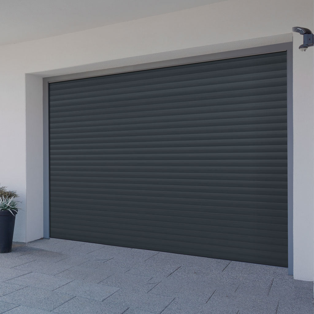 Gliderol Electric Insulated Roller Garage Door from 2147 to 2451mm Wide - Anthracite