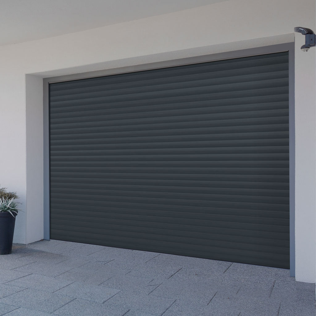 Gliderol Electric Insulated Roller Garage Door from 2147 to 2451mm Wide - Anthracite