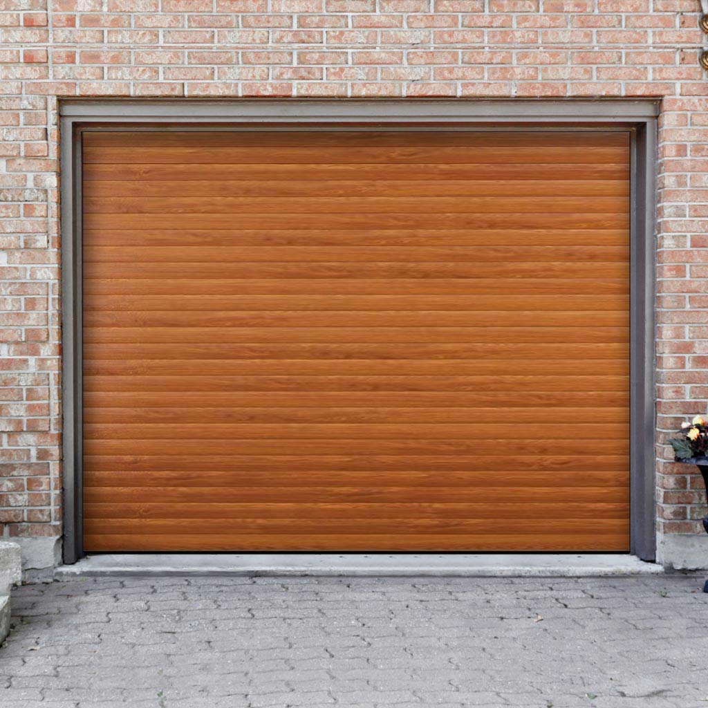 Gliderol Electric Insulated Roller Garage Door from 2147 to 2451mm Wide - Golden Oak